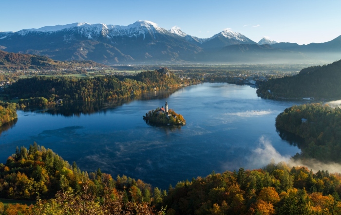 slovenia in camper fiabesco lago di bled