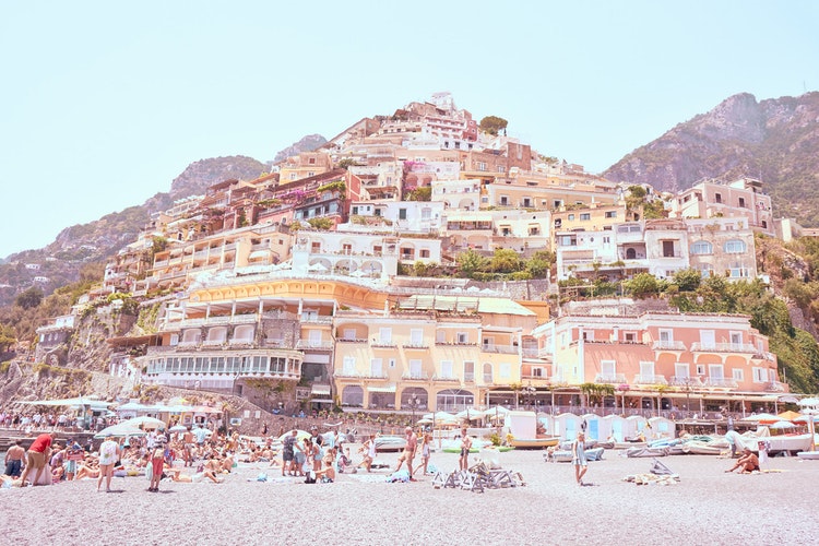 girare positano in camper