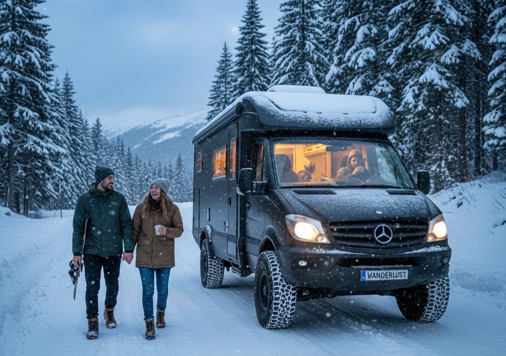 Camper in inverno