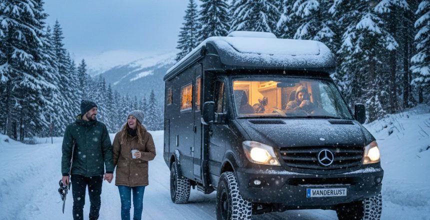 Camper in inverno